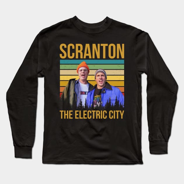 Scranton The Electric City Long Sleeve T-Shirt by ellman708